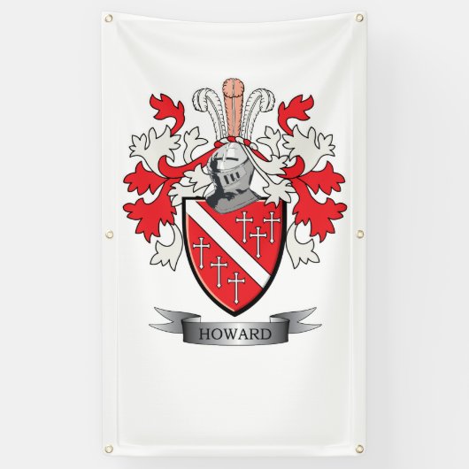 Howard Coat of Arms Spandoek (Verticaal)