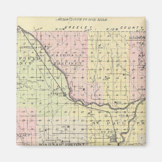 Howard County, Nebraska Magneet (Voorkant)