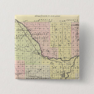 Howard County, Nebraska Vierkante Button 5,1 Cm