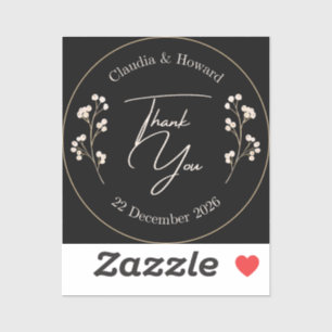 Howard en Claudia bedankt Sticker