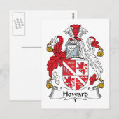 Howard Family Crest Briefkaart (Voorkant / Achterkant)