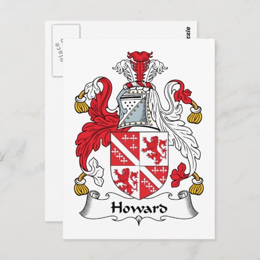 Howard Family Crest Briefkaart (Voorkant / Achterkant)