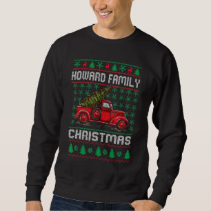 Howard Family Ugly KerstSweater Red Truck Xm Trui