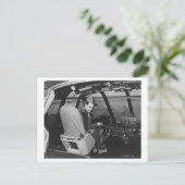 Howard Hughes in Spruce Goose Wooden Plane Briefkaart (Staand voorkant)