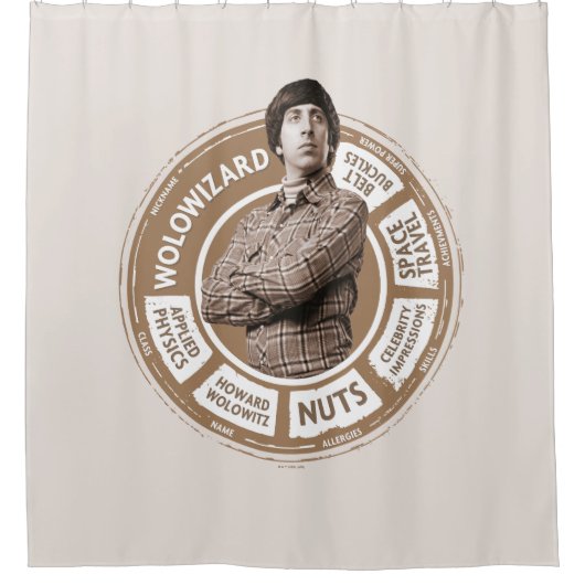 Howard Info Graphic Douchegordijn (Voorkant)