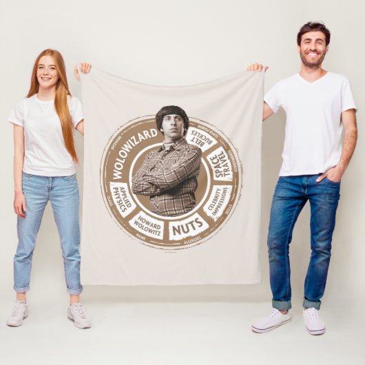 Howard Info Graphic Fleece Deken (In situ)