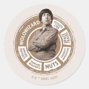 Howard Info Graphic Ronde Sticker