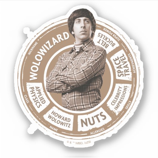 Howard Info Graphic Sticker (Voorkant)