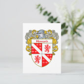 Howard Irish Coat of Arms (gemanteld) Briefkaart (Staand voorkant)