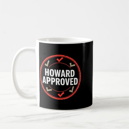 Howard is akkoord koffiemok (Links)