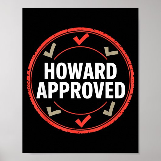 Howard keurde goed  poster (Voorkant)