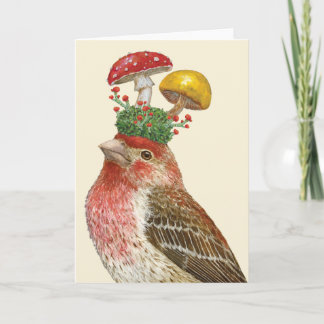 Howard met Paddenstoelen Vouwkaart Kaart