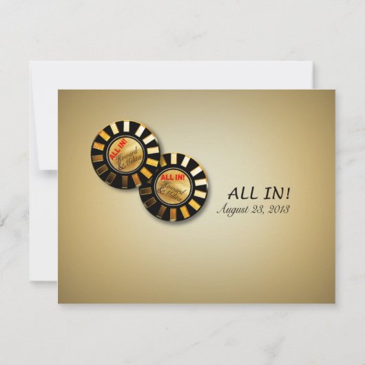 Howard & Milita Las Vegas Deluxe RSVP reactie (Achterkant)