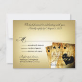 Howard & Milita Las Vegas Deluxe RSVP reactie Kaartje (Voorkant)