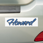Howard Naam blauwe sticker sticker autoaufkleber (Op auto)