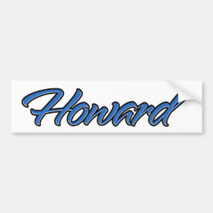 Howard Naam blauwe sticker sticker autoaufkleber