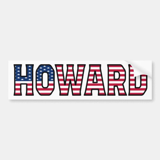Howard Name Vorname USA Aufkleber Sticker Auto (Voorkant)