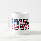 Howard Name Vorname USA styled Tasse Kaffeetasse Koffiemok (Voorkant links)