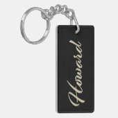 Howard Name whitegold Schlüsselanhänger Anhänger Sleutelhanger (Voorkant Links)