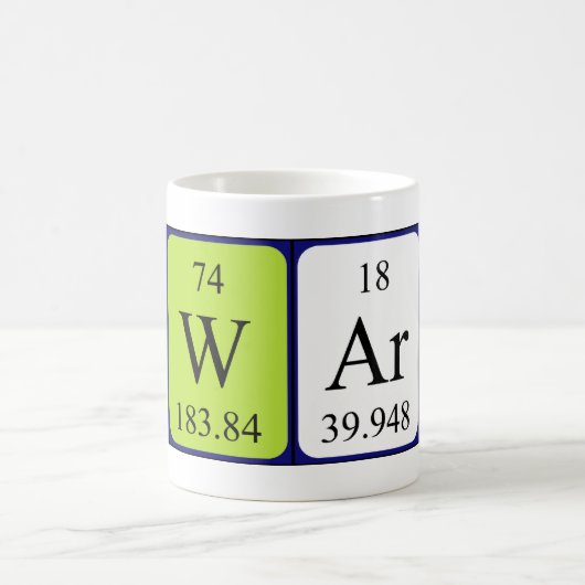 Howard periodieke lijstnaam mok (Center)