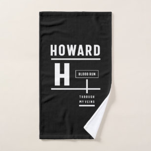 Howard Persoonlijke naam Birthday Gift Handdoek