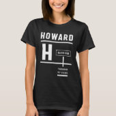 Howard Persoonlijke naam Birthday Gift T-shirt (Voorkant)