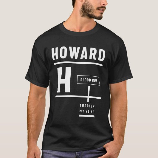 Howard Persoonlijke naam Birthday Gift T-shirt