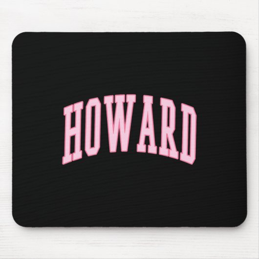 Howard Preppy Varsity Roze Sport Muismat (Voorkant)