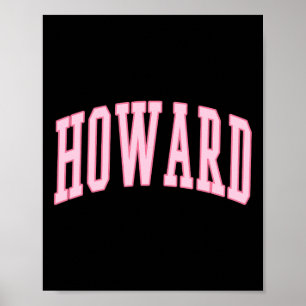 Howard  Preppy Varsity Roze Sport Poster