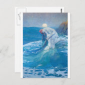 Howard Pyle - De Zeemeermin Briefkaart (Voorkant / Achterkant)