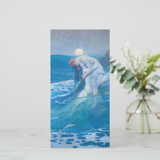 Howard Pyle - De Zeemeermin Feestdagenkaart (Staand voorkant)