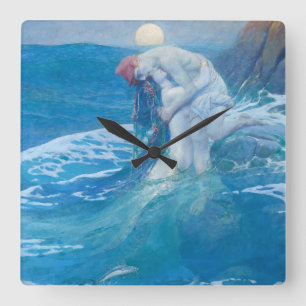 Howard Pyle - De Zeemeermin Vierkante Klok