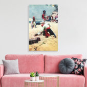 Howard Pyle, die kapitein wordt Canvas Afdruk (Insitu (Woonkamer))