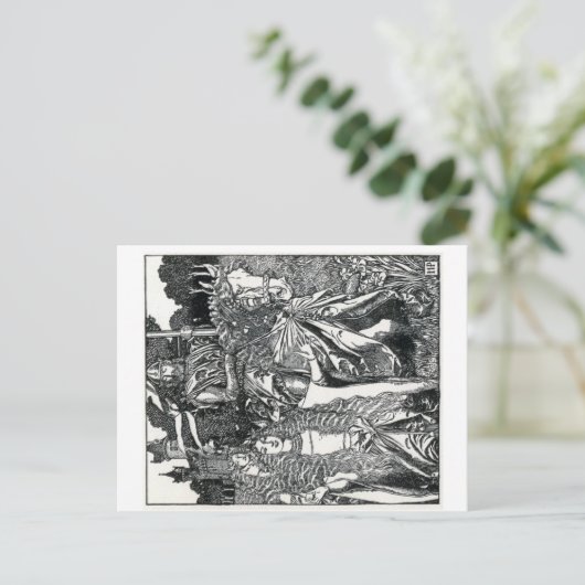 Howard Pyles "King Arthur" Briefkaart (Staand voorkant)