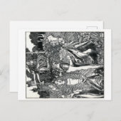 Howard Pyles "King Arthur" Briefkaart (Voorkant / Achterkant)