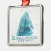 Howard Roark Architect kerstversiering Metalen Ornament (Links)