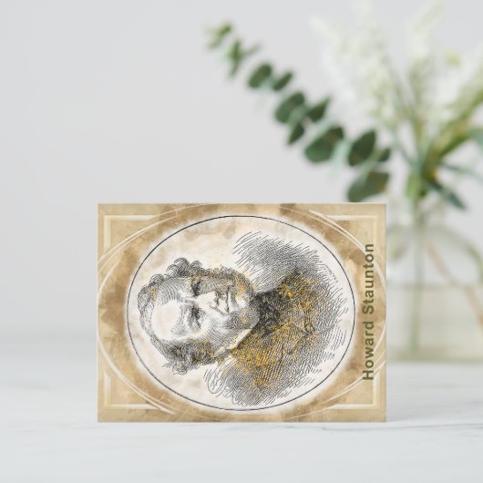 Howard Staunton Briefkaart (Staand voorkant)