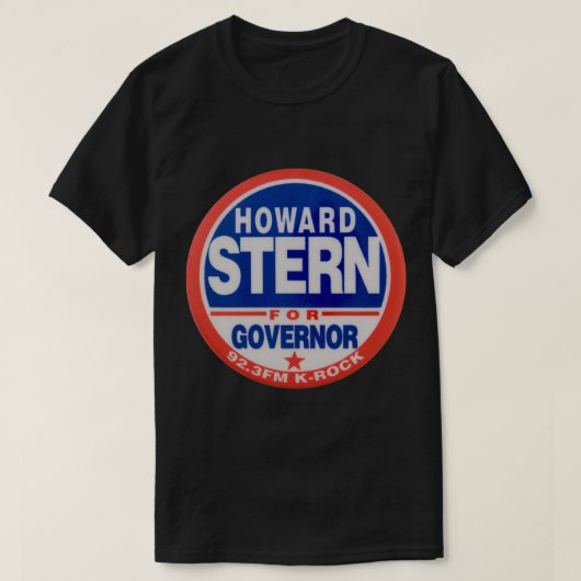 Howard Stern voor gouverneur Classic T-Shirt (Design voorkant)