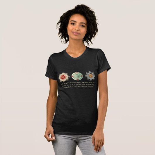 Howard Thurman - Ernst Haeckel Mandala T-shirt (Voorkant volledig)
