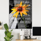 Howard Thurman Quote Sunflower Poster (Thuiskantoor)