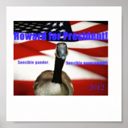 Howard voor President 2012 Poster (Voorkant)