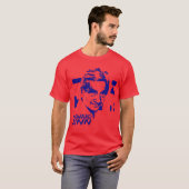 Howard Zinn Royal Blue T-shirt (Voorkant volledig)