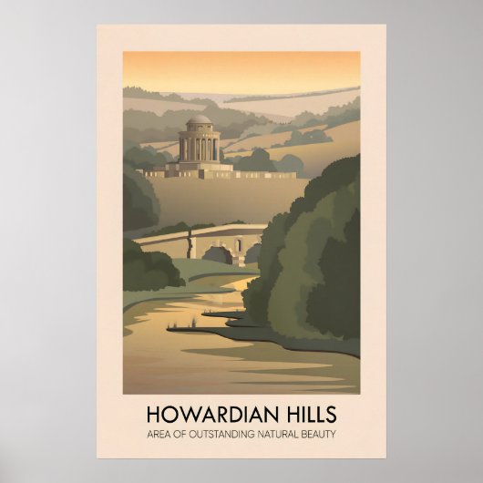 Howardian Hills AONB Reisposter Poster (Voorkant)