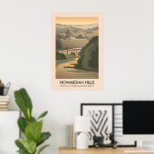 Howardian Hills AONB Reisposter Poster (Thuiskantoor)