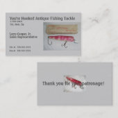 Howard's Jet Plug  Lure Visitekaartje (Voorkant / Achterkant)