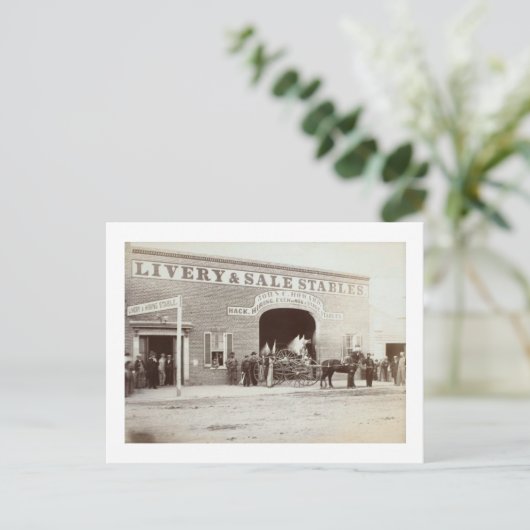 Howard's Stable, John W. Booth, Washington, DC Briefkaart (Staand voorkant)