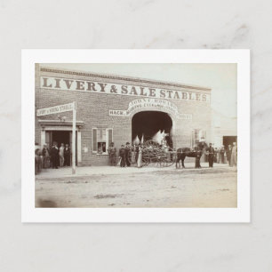 Howard's Stable, John W. Booth, Washington, DC Briefkaart