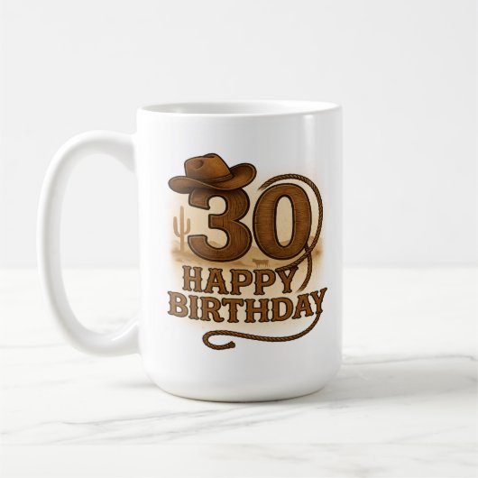 Howdy, 30: Westerne verjaardag Mok (Links)