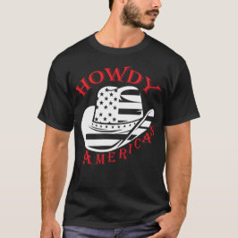 Howdy American Cowboy Pet T-shirt