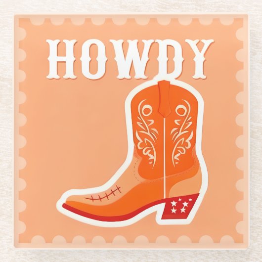 HOWDY Bar Glas Onderzetter (Voorkant)